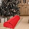 Red Quilted Rolling Christmas Tree Storage Bag for Trees up to 7.5ft.